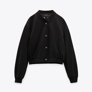 Zara cropped bomber jacket